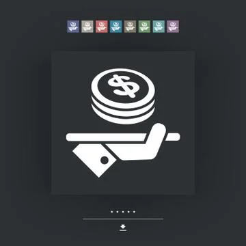 Financial services - Dollars Stockillustratie