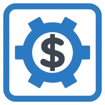 Financial Settings Flat Vector Icon Stock Illustration