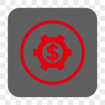 Financial Settings Interface Toolbar Button Stockillustratie