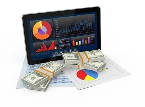 Financial software Ilustração Stock