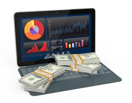 Financial software Ilustração Stock