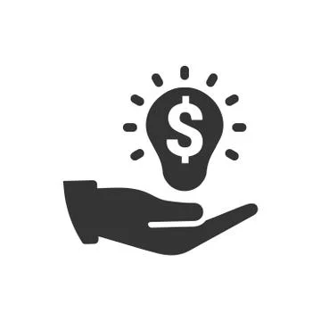 Financial Solution Icon Illustrazione stock