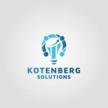Financial Solutions vector logo design template Stock Illustration
