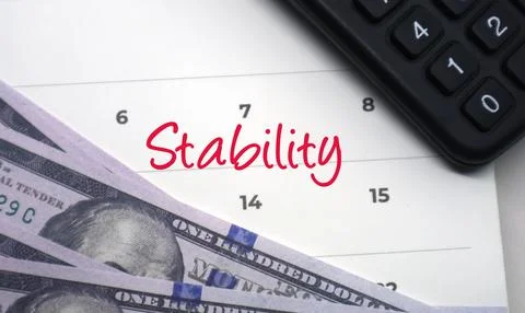 Financial Stability Concept Securing Your Future with Smart Money Managemen.. Stock Photos