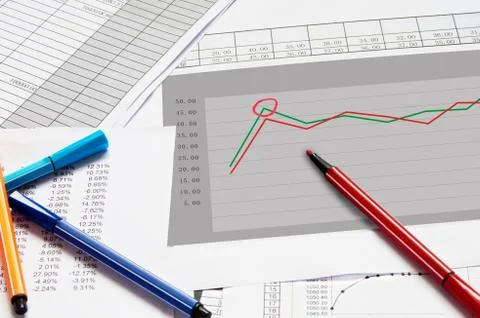 Financial stat Stock Photos