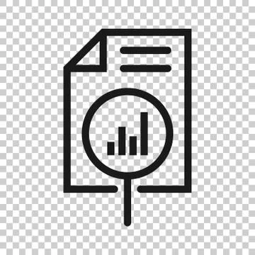 Financial statement icon in flat style. Result vector illustration on white i Stockillustratie