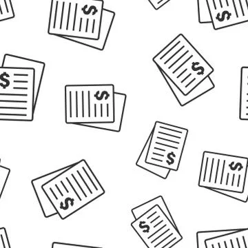 Financial statement icon in flat style. Document vector illustration on white 스톡 일러스트