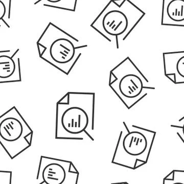 Financial statement icon in flat style. Result vector illustration on white i Illustrazione stock