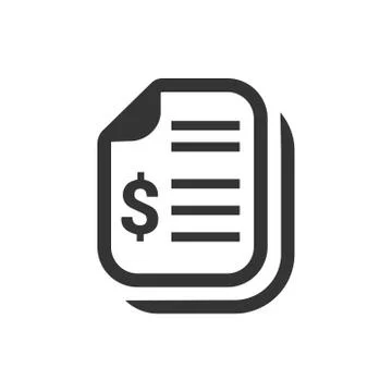 Financial Statement Icon Stock Illustration