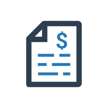 Financial Statement Icon Illustrazione stock