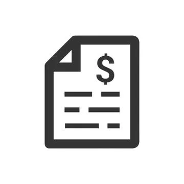 Financial Statement Icon Illustrazione stock