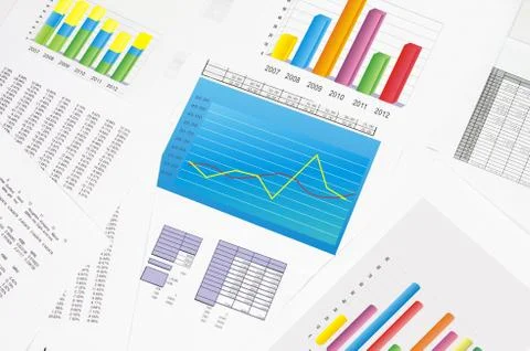 Financial statements Stock Photos