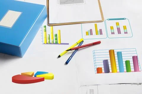 Financial statements Stock Photos