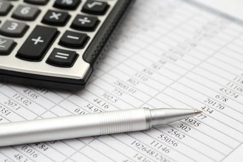 Financial statements Stock Photos