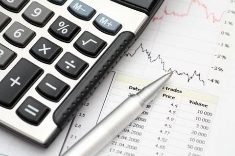 Financial statements Foto stock