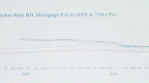 Financial statistics graph rising prices in stock market and inflation rate Stock Footage 260414404