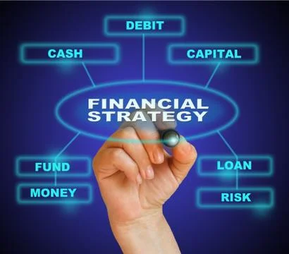 Financial strategy concept Stock Illustration