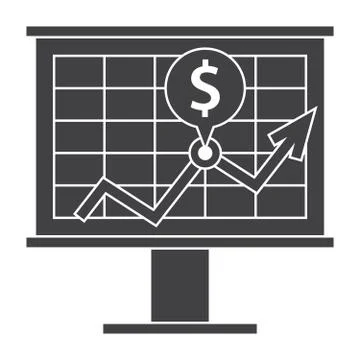 Financial Strategy Icon Stock Illustration