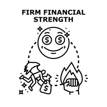 Financial strength and prosperity concept celebrating success Stock Illustration