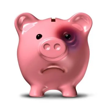 Financial stress Ilustración de archivo