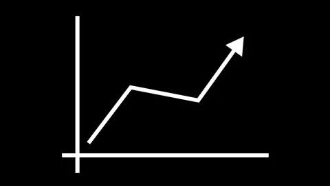 Financial Success Bar Chart Animation with Corporate Data Visualization Stock Footage 337012280