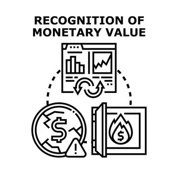 Financial system recognizing value, risk, and stability Stockillustratie