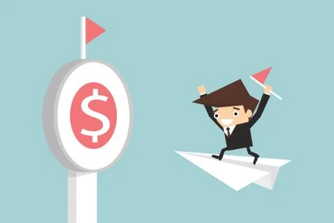 Financial target Stock Illustration