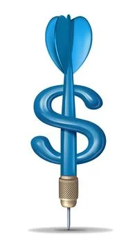 Financial Target Stock Illustration