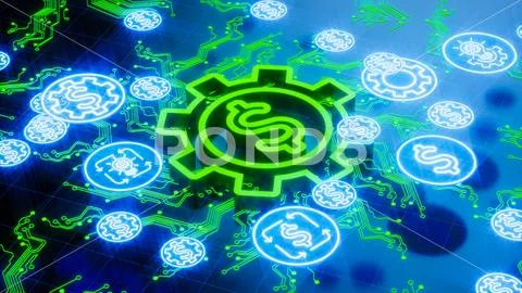 Financial technology (1) Illustrazione stock