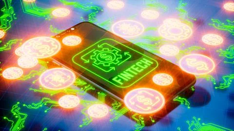 Financial technology (2) Stock Illustration