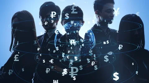 Financial technology concept. Fintech. Crypto currency. Electronic money. Cashle Vídeos de archivo 115933378