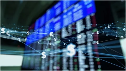 Financial technology concept. Fintech. Crypto currency. Electronic money. Stock Footage 130931516