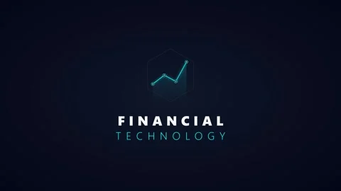 Financial technology fintech concept animation with rising growth chart and.. Stock-Footage 337565618