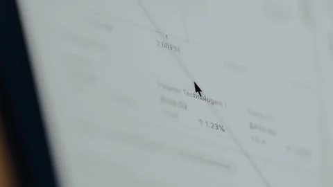 Financial trading chart within a trading platform interface Stock Footage 329330848