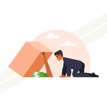 Financial-trap-concept Stock Illustration