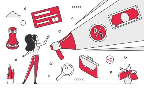 Financial trend data Stock Illustration