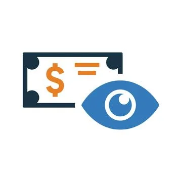 Financial Vision icon. Stock Illustration