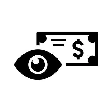 Financial Vision icon. Stock Illustration