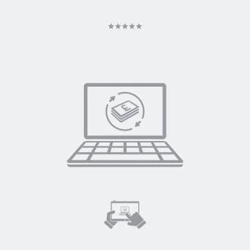 Financial web services - Sterling Stock Illustration