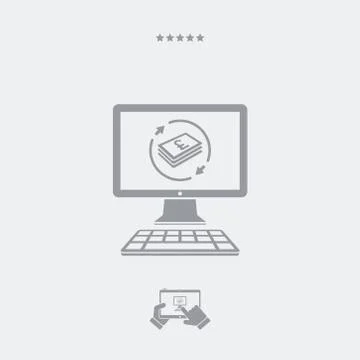 Financial web services - Sterling Stock Illustration