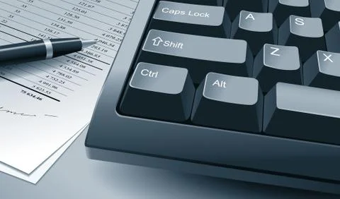 Financial workplace Stock-Illustration