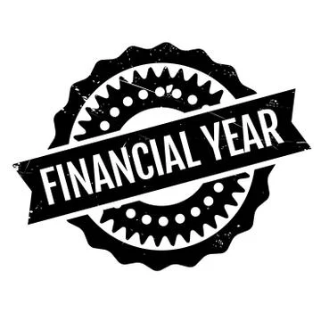Financial Year rubber stamp Stock Illustration