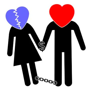 Financially Dependence Stock Illustration