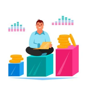 Financier Stock Illustration