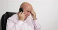 Financier Person Talking Mobile Stressed Pressure Touched Bad News Confused Man 4k or 4k+ Resolution