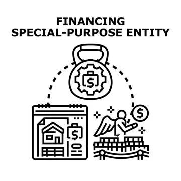 Financing special purpose entity for business investment イラスト素材