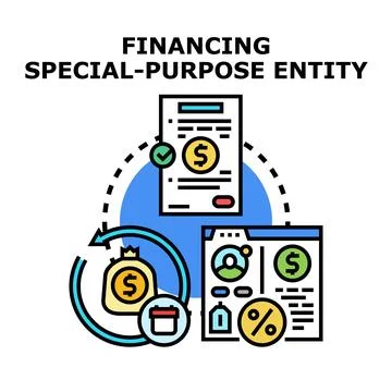 Financing special purpose entity concept vector Stock Illustration