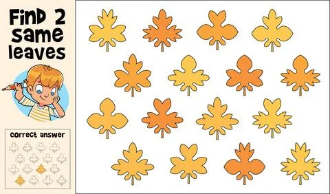 Find 2 same objects. Educational game for children Stock Illustration