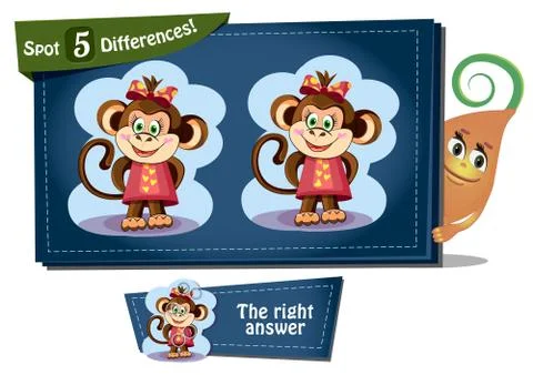 Find 5 differences Columbus Day Stock Illustration