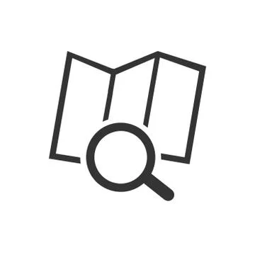 Find Address Icon Illustrazione stock